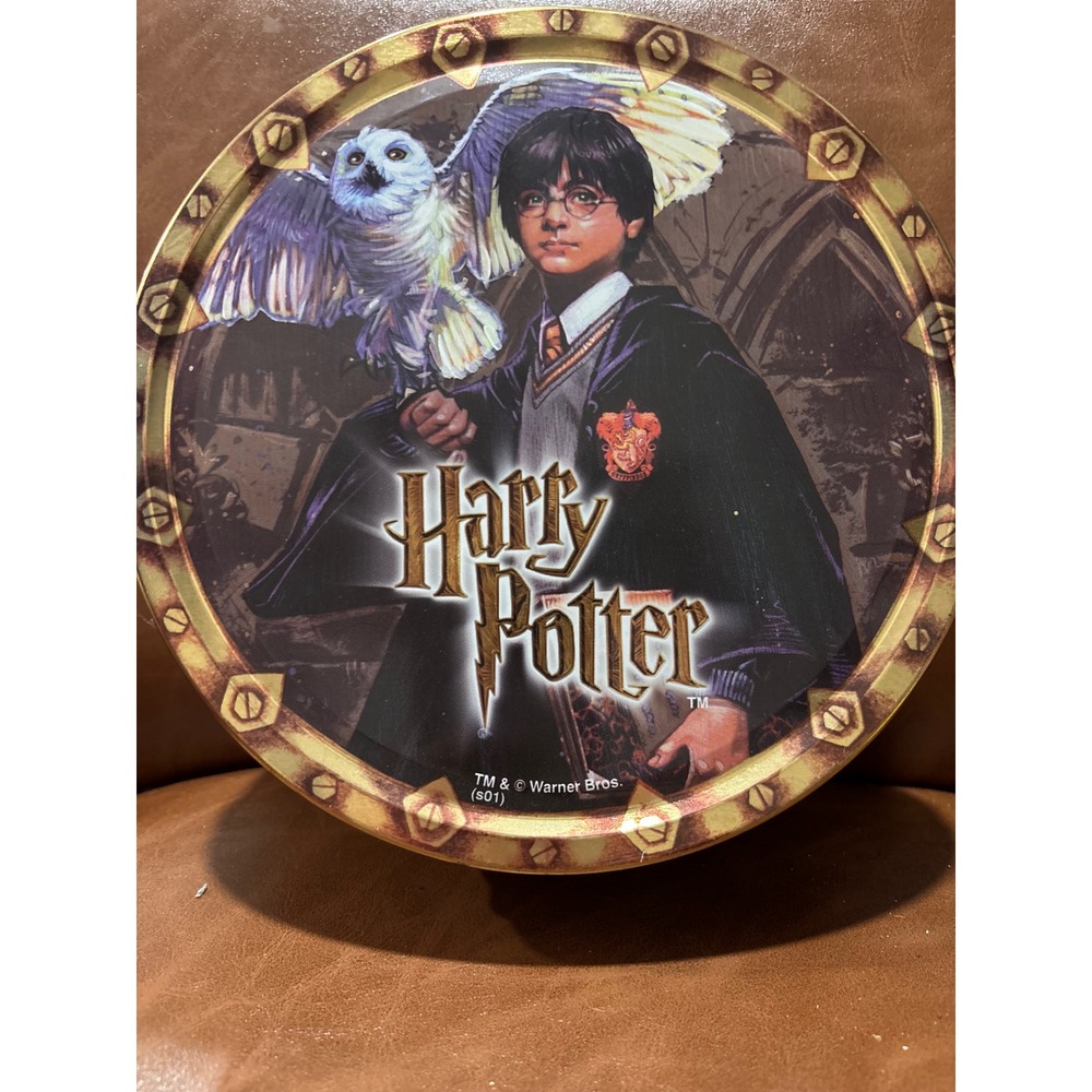 Vintage 2001 Harry Potter Hedwig Kelsen Danish Butter Cookie Tin Collectible